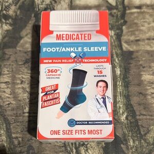 Medicated Foot/Ankle Sleeve - Black